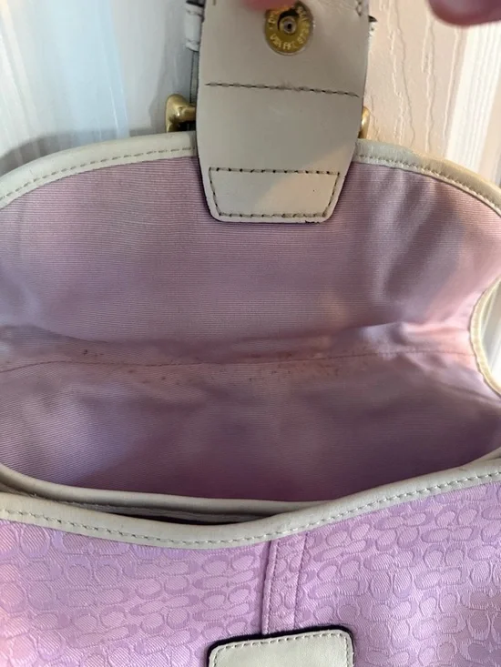 Coach Mini Soho pink and white y2k purse - Picture 13 of 16